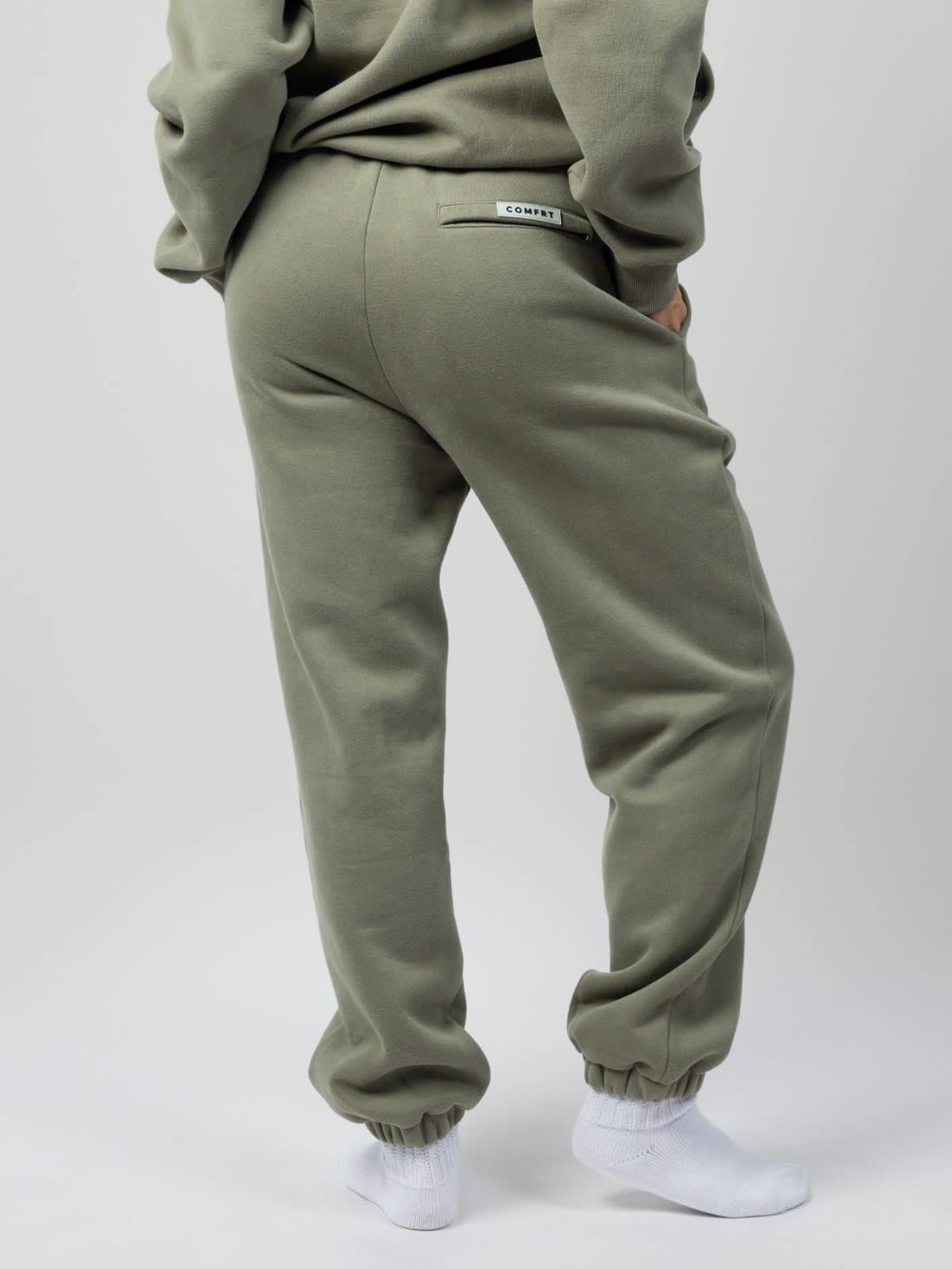 Comfrt Travel Essentials Sweatpants Moss Size M - Picture 2 of 5